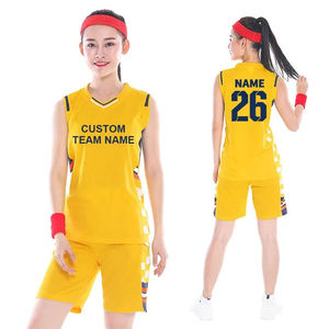 Top vente 100% Polyester personnalisable femme basket-ball porter ensemble respirant ligue Match Kit haute qualité personnalisé femmes - Product Image 3