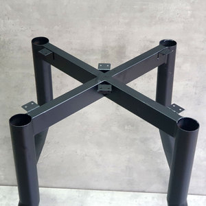 Patas de Acero Tubulares Cónicas de Estilo Industrial, Patas de Aluminio Resistentes para Mesas de Comedor y de Café CHBBA018 - Product Image 4