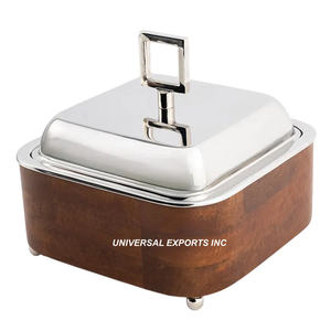 Casserole en métal fini or mat dernière collection Casserole faite à la main best-seller Nouveau chauffe-plats en métal de créateur - Product Image 4