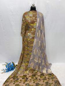 Robe Dashiki Classique pour Femme, Manches Longues, Broderie Florale Parfumée, Respirante, pour l'Été, l'Automne et l'Hiver, Couleur Violet - Product Image 2