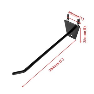 Adong A37 kim loại duy nhất tường móc bền sắt hiển thị móc cho slatwall <span class=keywords><strong>Pegboard</strong></span> & siêu thị Kệ bán buôn sản phẩm OEM - Product Image 3