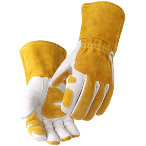 PROTEXA INDUSTRIES Gants de soudage en cuir ZO-0083-Extra résistants à la chaleur Silicone sans poudre pour soudeurs tig-Qualité export - Product Image 1