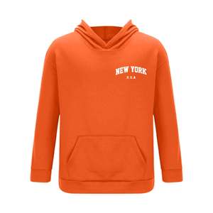 Latest Premium Warm Fabric Men's <b>Orange</b> Tracksuit For Winter Wear <b>Hoodie</b> & Sweatpants Available At Wholesale Price - Product Image 2