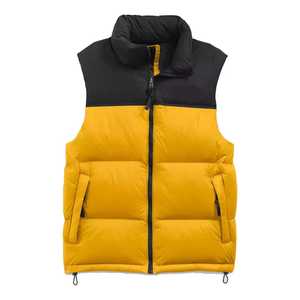 Gilet matelassé d'hiver pour hommes, col montant, veste matelassée sans manches, veste rembourrée personnalisée, épaisse et chaude, vestes bouffantes de style Street wear - Product Image 6