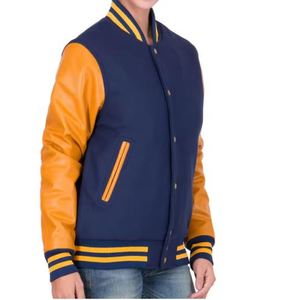 Veste universitaire personnalisée de haute qualité en laine polaire imprimer votre logo de marque broderie en chenille mode hiver vestes universitaires pour femmes - Product Image 4