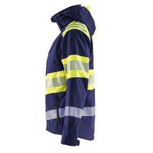 Trending High <b>Vis</b> Safety <b>Jacket</b> Construction Reflective Tape Windbreaker Safety Wear High Visibility Security Zipper <b>Jacket</b> - Product Image 4