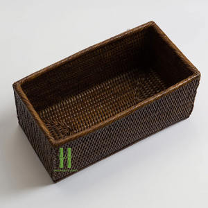 BEST SELLER Panier de rangement en rotin tissé à la main pour l'organisation de la maison, bac décoratif naturel pour les étagères ou le placard en provenance du Vietnam - Product Image 6