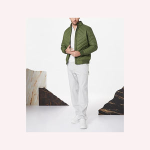 Veste polyester-coton haute performance pour hommes Veste polyester-coton confortable extérieure légère et durable chaude - Product Image 2