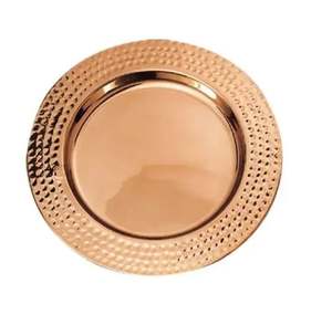 Meilleure qualité ustensiles de cuisine chargeur assiette aspect impressionnant dîner décoratif en acier inoxydable chargeur assiette de nourritureplat plateau de service - Product Image 5