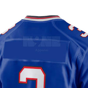 เสื้อฟุตบอลอเมริกันสั่งทำคุณภาพสูง ระบายอากาศได้ดี ไซส์ใหญ่ แห้งเร็ว ดีไซน์ใหม่ แขนสั้น - Product Image 5