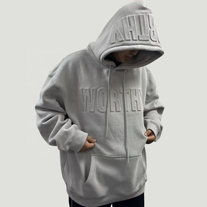 Sweat à capuche surdimensionné pour homme, délavé à l'acide, taille plus, nouveau design tendance, impression personnalisée, streetwear, polaire d'été, haute rue - Product Image 2