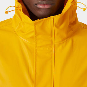 Chaqueta Cortavientos de Poliéster Transpirable y Resistente al Viento con Capucha y Frente Reforzado para Hombre, de Alta Calidad, con Cierre de un Solo Botón - Product Image 4