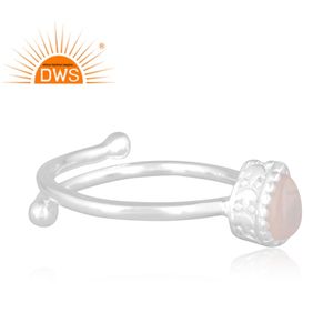 Best Selling Fine Sterling <b>Silver</b> Natural Ethiopian <b>Opal</b> Gemstone Pear Design Stackable <b>Ring</b> Custom Jewelry Manufacturer - Product Image 2