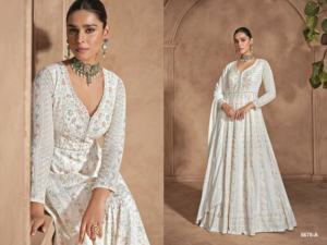 Bordado pesado estilo pakistaní Salwar Kameez ropa de fiesta de verano para adultos vestido elegante - Product Image 3