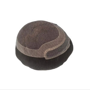 Extensions de cheveux à lacet frontal double trame de Los Angeles, pré-collées, bouclées, cheveux humains Remy, toupet et perruque pour hommes - Product Image 2