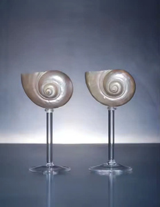 Copa de concha artesanal, un hermoso regalo de boda, copa de vino de diseño costero único hecha de conchas reales - Product Image 6