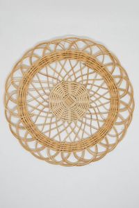 Assiette en rotin de couleur naturelle pour la décoration de la maison et de la cuisine, dessous de plat en osier, vente en gros, faible coût d'expédition - Product Image 6