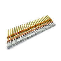 21 degrés 3x0.131 pouces bande en plastique tête ronde anneau lisse tige chaud plongé galvanisé collés clous d'encadrement