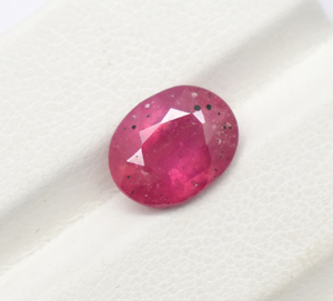 Zafiro Rosa natural Oval Vivid Pink Genuine Natural Filled Sapphire Piedra preciosa suelta para la fabricación de joyas Piedra de corte ovalada facetada - Product Image 4