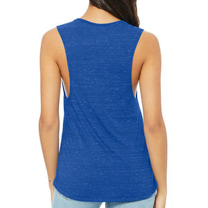 Camiseta sin mangas de algodón 100% de alta calidad para mujer, Color azul personalizado, tejido de punto transpirable de secado rápido, informal para el verano hecho en Pakistán - Product Image 4