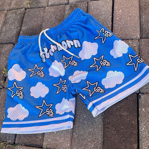 TRADE MFG Short en maille pour homme High Street Gym 5 pouces entrejambe séchage rapide Logo personnalisé solide Anime Fitness Sublimation Shorts pour - Product Image 5