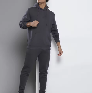Survêtement de sport pour homme en polyester/coton molletonné avec cordon de serrage, respirant et écologique, services OEM disponibles - Product Image 3