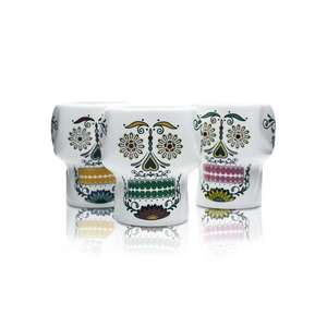 Don Julio Sugar Skull Shot Glasses <b>Promotional</b> Silk Screen Printed Tequila Day of the Dead - Product Image 5