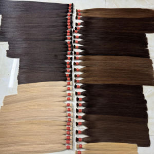 Vente en gros d'extensions de cheveux humains vietnamiens AZURA Company Super Bone Straight avec des styles lâches de vagues profondes et de boucles - Product Image 1