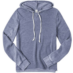 Nickel Lightweight Burnout Hoodie, <b>Black</b> Hoodies Bella Canvas Sweatshirts Thermal Bella+Canvas Pullover Hoodies - Product Image 4