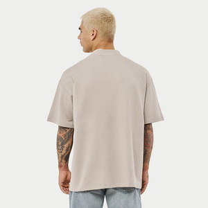 Vente flash, t-shirts à épaules tombantes 100% haute qualité pour hommes, impression de logo personnalisée, t-shirts vierges respirants, t-shirt surdimensionné pour le fitness - Product Image 2