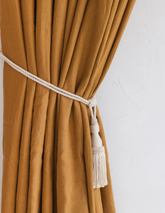 Nouvelle décoration spéciale pour la maison Embrasses à pampilles pour rideaux, Attache luxueuse en ivoire avec glands - Product Image 1