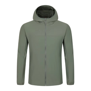 Veste Softshell à Capuche Entièrement Zippée Personnalisée de Haute Qualité Veste Coupe-Vent Imperméable de Qualité Premium - Product Image 5