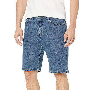 100% Street Wear Personalizar Calidad Premium Logotipo impreso con láser Patrón Baggy Bordado Logo Personalizar Color teñido Pantalones cortos de mezclilla - Product Image 2