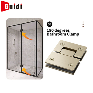 <span class=keywords><strong>Bisagras</strong></span> de Acero Inoxidable de Alta Calidad con Diseño Moderno y Cierre Suave de 180 Grados para Puertas de Ducha de Vidrio en Baños de Hotel - Product Image 4