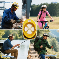 Ventilateur de refroidissement pour casque de sécurité, ventilateur monté sur la tête, casque de sécurité pour cycliste