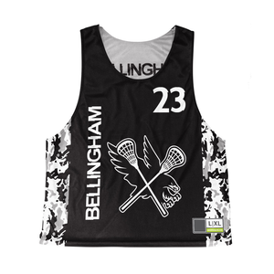 Uniforme de fútbol americano Uniforme de Lacrosse personalizado Ropa deportiva del equipo Lacrosse Jersey n Pantalones cortos Sublimado Impreso Reversible Jerseys - Product Image 1