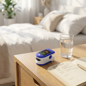 Oxymètre de pouls au doigt, moniteur de saturation en oxygène du sang, moniteur de fréquence cardiaque, oxymètre LED - Product Image 2