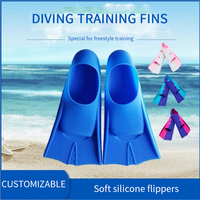 Équipement de plongée libre avec logo personnalisé chaussures de natation d'extérieur palmes de plongée en apnée palmes longues d'entraînement de style libre pour adultes et enfants