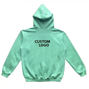 Sudadera con Capucha y Cremallera Completa para Hombre, de Algodón 100%, Impermeable, de Gran Calidad, Ajuste Holgado, con Estampado Puff, para Invierno - Product Image 6