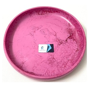 Haute Tendance Élégant Décoratif À La Main En Résine Plateaux De Service Alimentaire Meilleure Qualité Hôtel Utilisation Écologique Durable Toutes Les Tailles - Product Image 2