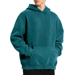 Sweat-shirts à capuche pour hommes de haute qualité, impression numérique, lavage à l'acide, streetwear, vente en gros, personnalisables, respirants, imprimés, basiques - Product Image 3