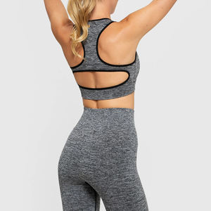 Sujetador deportivo de alta calidad más vendido para mujer, recién llegado, logotipo frontal de talla grande, estilo Simple transpirable para ropa de correr a la venta - Product Image 4