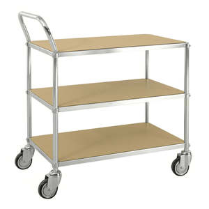 ESD Industrial <b>Trolley</b> with 3 Shelves and Four-Wheel for Easy <b>Mobility</b> - Product Image 1