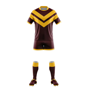 Kit de uniformes de rugby por sublimación personalizada, material de poliéster 100%, kit de uniforme de rugby por sublimación transpirable - Product Image 4