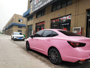 Rouleau de vinyle <span class=keywords><strong>auto</strong></span>-adhésif amovible <span class=keywords><strong>auto</strong></span>-cicatrisant brillant rose clair cristallin pour habillage de voiture, film de protection de peinture automobile - Product Image 4