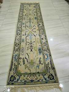 Haute qualité fait à la main moderne laine Oushak tapis turc noeud pour prière pique-nique chambre décoration de la maison tissé abstrait pour un usage domestique - Product Image 4