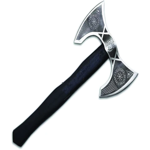 Hache à double tête artisanale Steel Craft International, acier à haute teneur en carbone, double lame, manche en bois de frêne, 18 pouces - Product Image 1