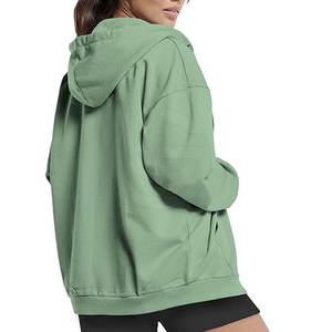 Meilleures ventes de sweats à capuche décontractés pour femmes 100% coton Matériau doux avec logo avant pour une utilisation en hiver en plein air - Product Image 5