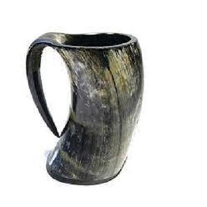Récipients et accessoires en corne à boire Viking Tasse polie naturelle faite pour les vrais amoureux des Vikings logo de personnalisation - Product Image 4
