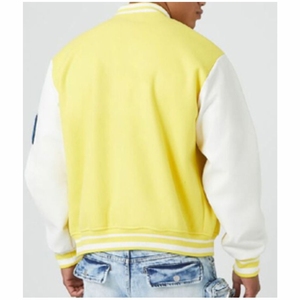 Veste de baseball universitaire pour hommes Vente en gros de baseball personnalisé Veste à capuche universitaire cousue à manches longues d'hiver pour hommes de grande taille - Product Image 4